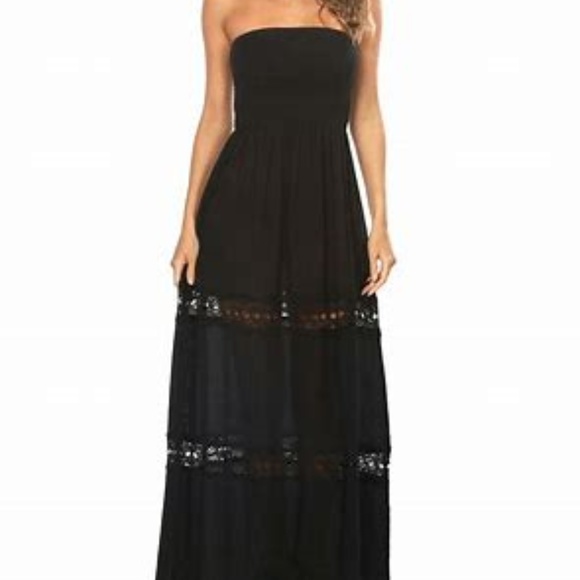La Blanca Dresses & Skirts - LA BLANCA Strapless Maxi Cover-Up Dress- XS